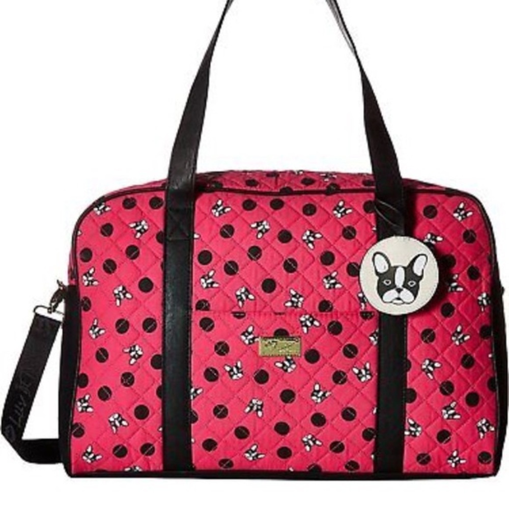Betsy Johnson Pink Travel Bag Weekender Duffel